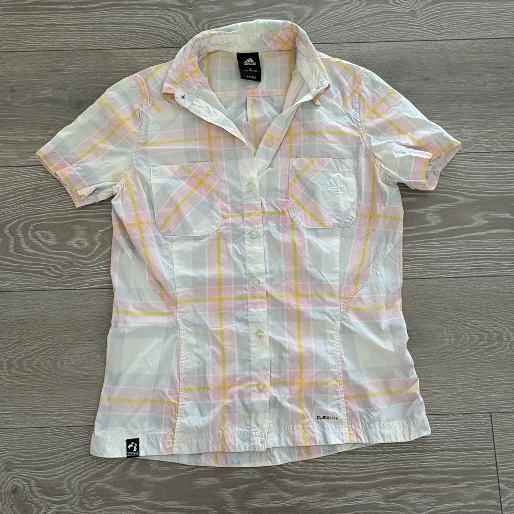 Adidas Womens Multicolor Climalite Technology Rare Adidas asia Shirt Size Medium